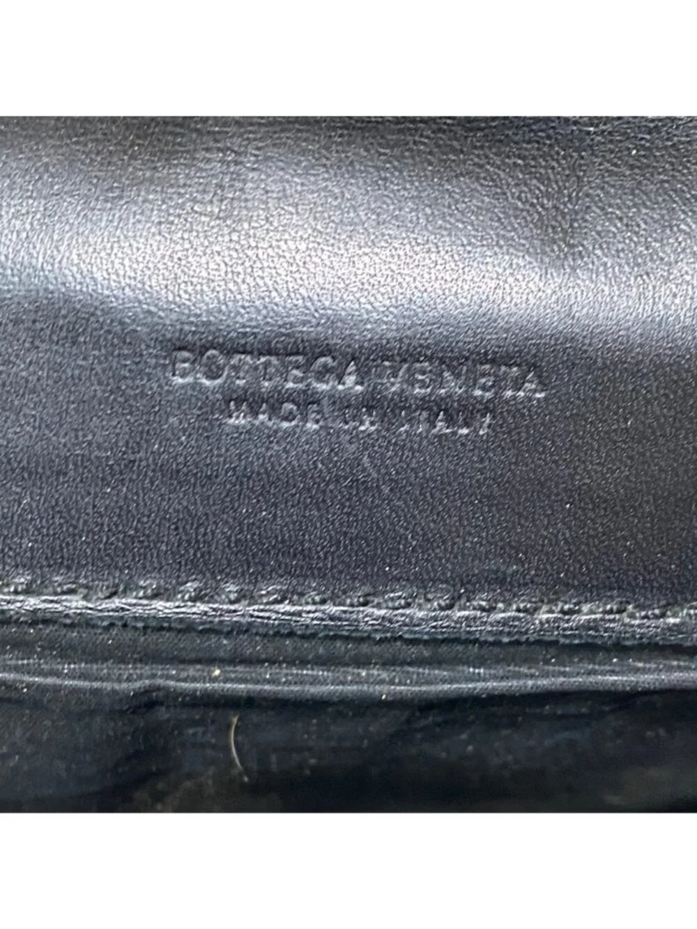 Bottega Veneta Intrecciato Leather Pouchette Clutch Wristlet in Black
